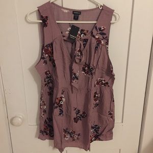 Torrid Purple Floral Tank Top NWT